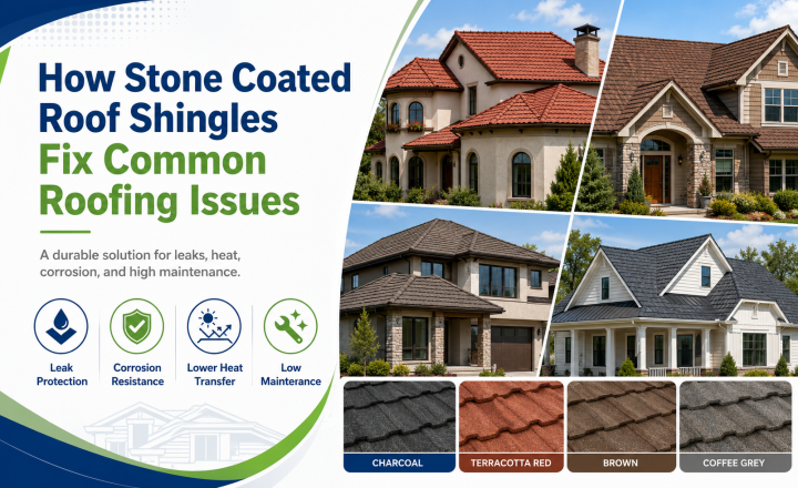How Stone Coated Roof Shingles Fix Common Roofing Issues
